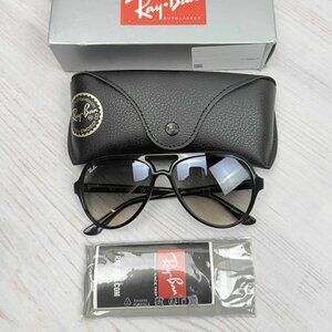 Ray-Ban Cats 5000 Classic Sunglasses – Model RB4125 – Black / Light Grey Gradien